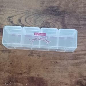 CraftMate Lockables 4 compartment bead storage